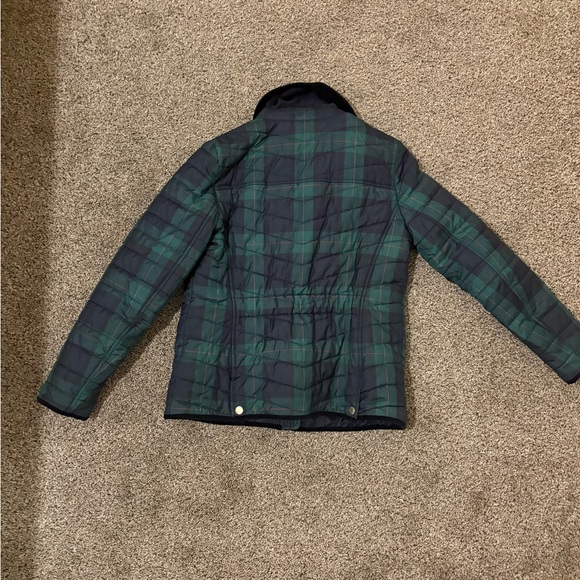 Talbots Navy and Green Plaid Utility Jacket - Picture 4 of 4